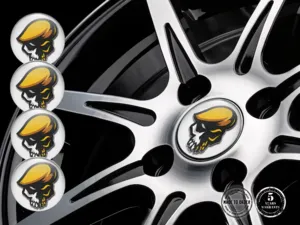 Wheel Decals Brand Silicone Sticker Dome